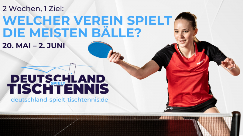 Wir sind Teil der deutschlandweiten Aktion &quot;Deutschland spielt Tischtennis&quot;.