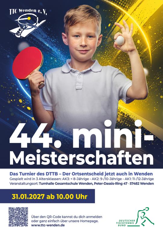 Jetzt anmelden für die mini-Meisterschaften