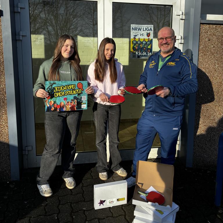 Aktion des WTTV - Jedem Kind einen Schläger!