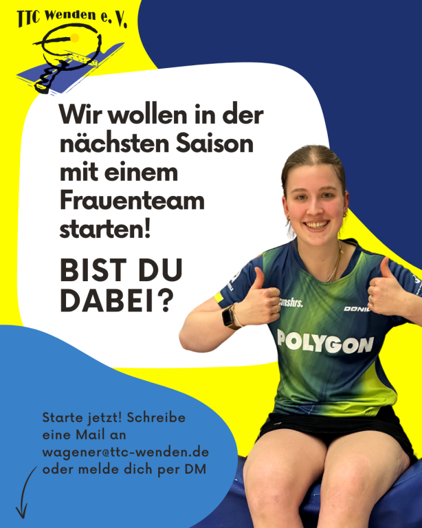 TTC Wenden plant für kommende Saison eigene Frauenmannschaft
