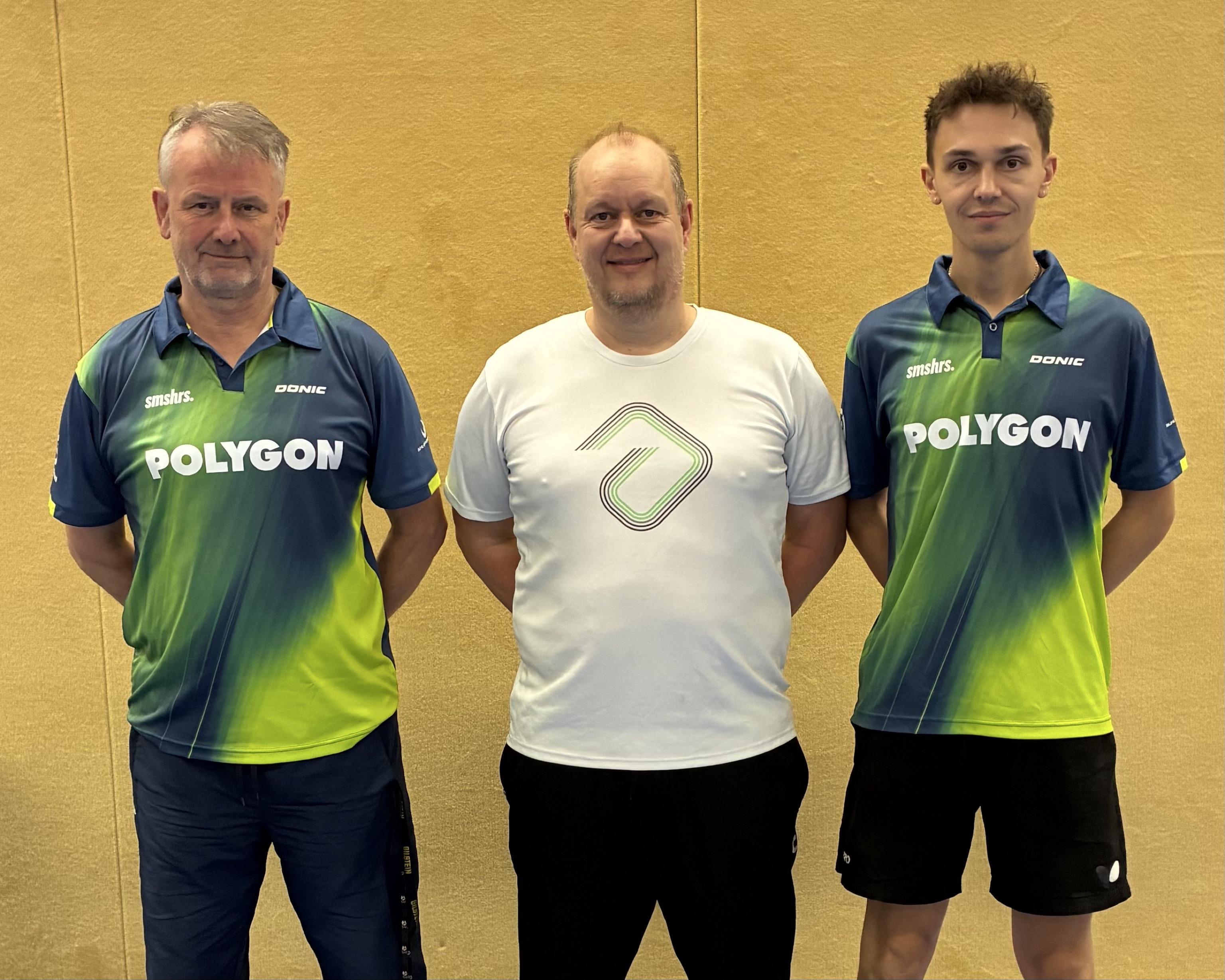 Das drei köpfige Trainerteam des TTC Wenden